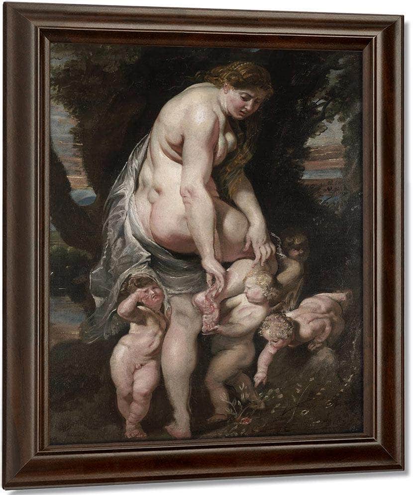 Venus Wounded By A Thorn By Peter Paul Rubens Fine Art Print