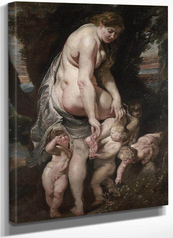 Venus Wounded By A Thorn By Peter Paul Rubens Fine Art Print