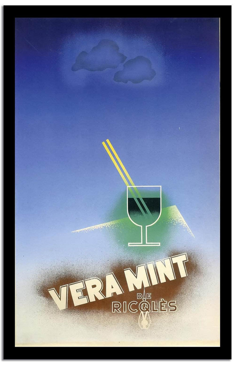 Vera Mint Vintage Beverage Poster Fine Art Print