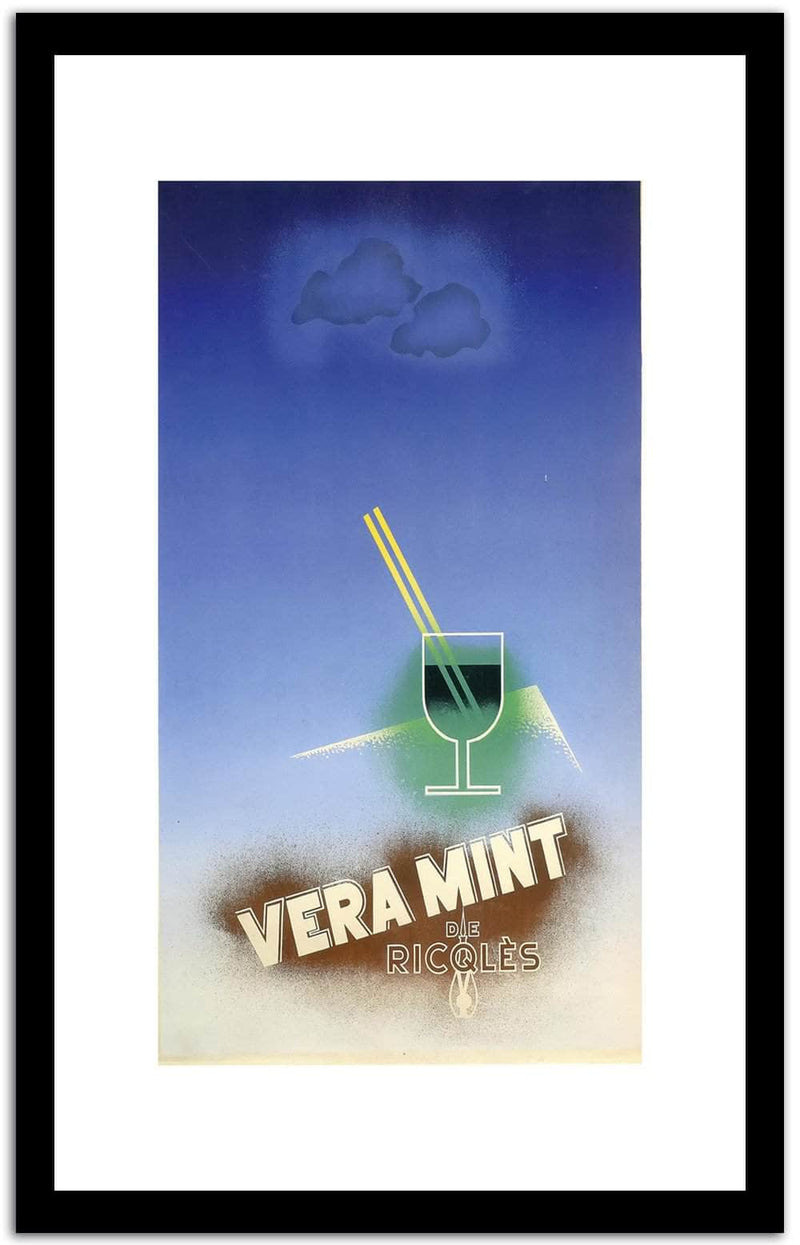 Vera Mint Vintage Beverage Poster Fine Art Print