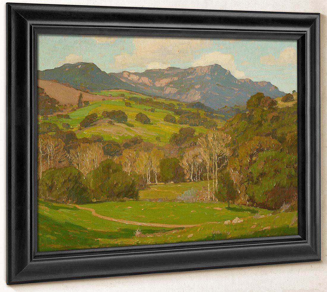 Verdant Hills On A Clear Day By William Wendt Fine Art Print