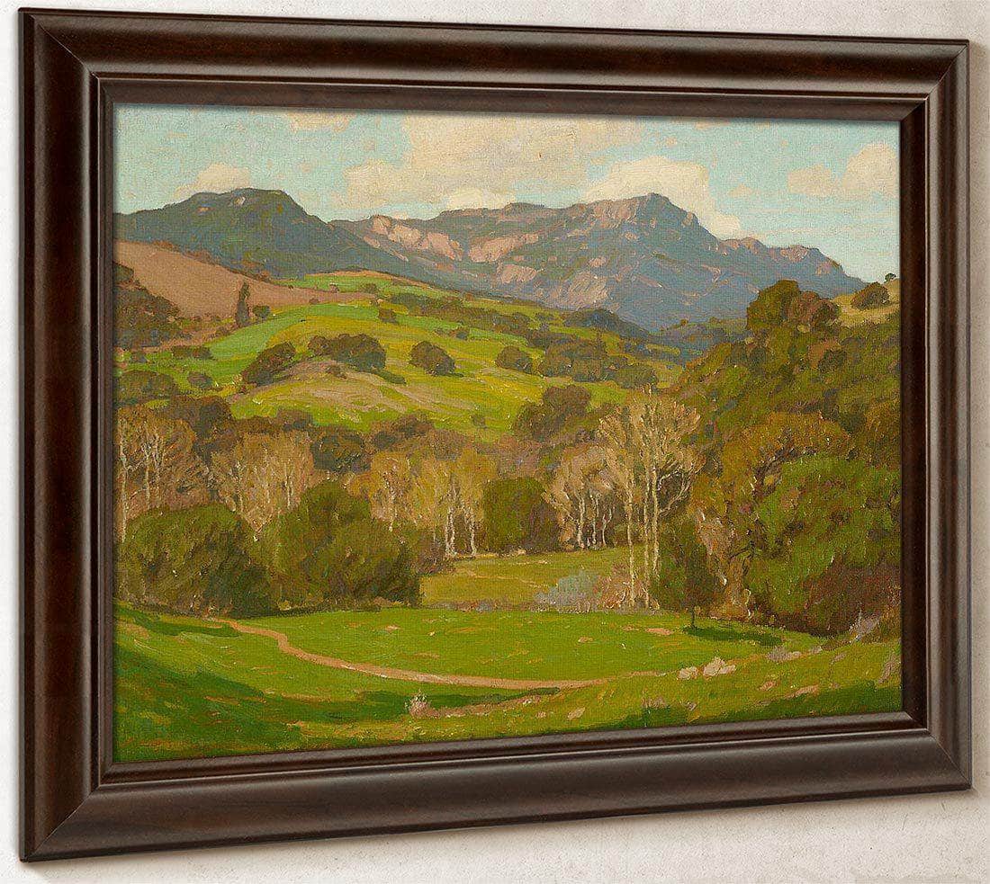 Verdant Hills On A Clear Day By William Wendt Fine Art Print