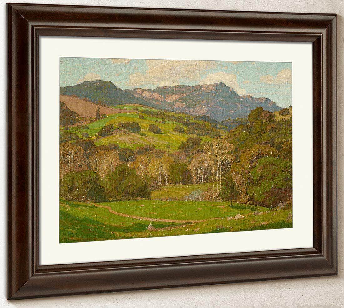 Verdant Hills On A Clear Day By William Wendt Fine Art Print
