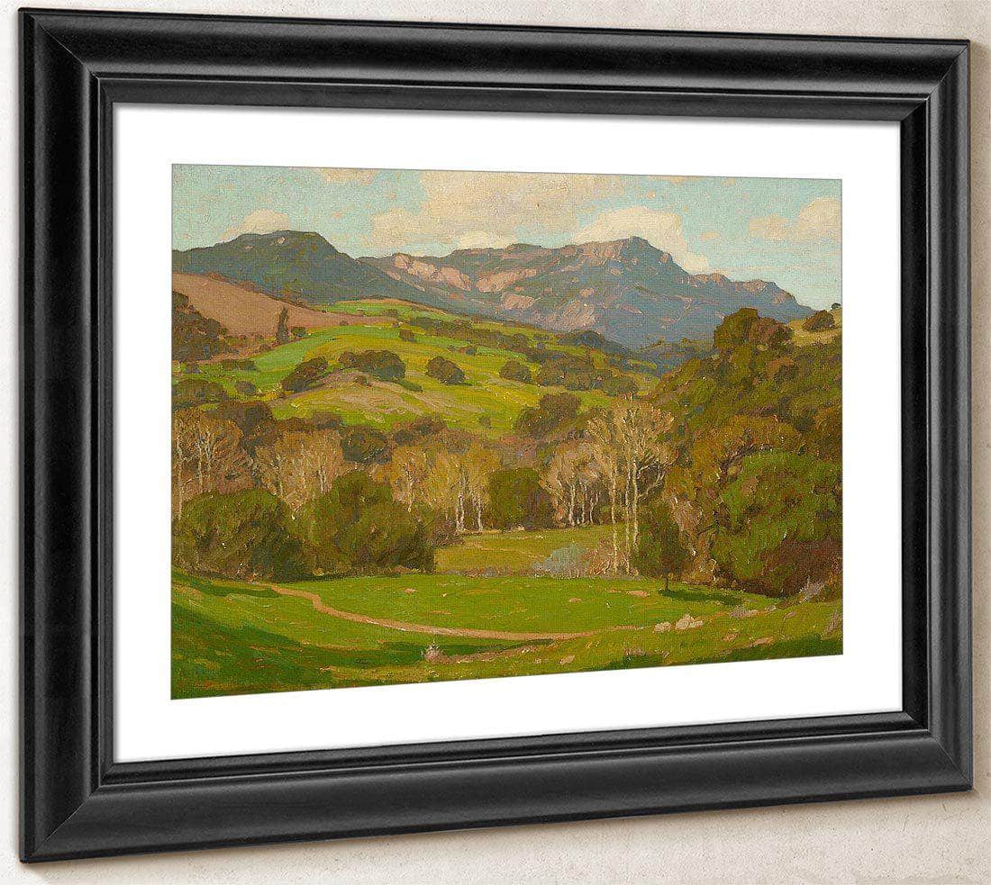 Verdant Hills On A Clear Day By William Wendt Fine Art Print