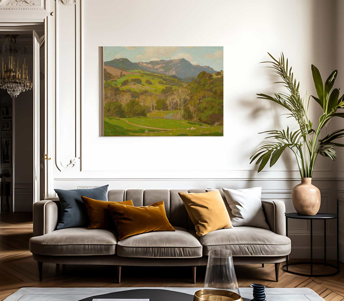 Verdant Hills On A Clear Day By William Wendt Fine Art Print