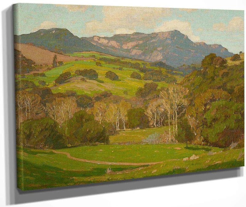 Verdant Hills On A Clear Day By William Wendt Fine Art Print