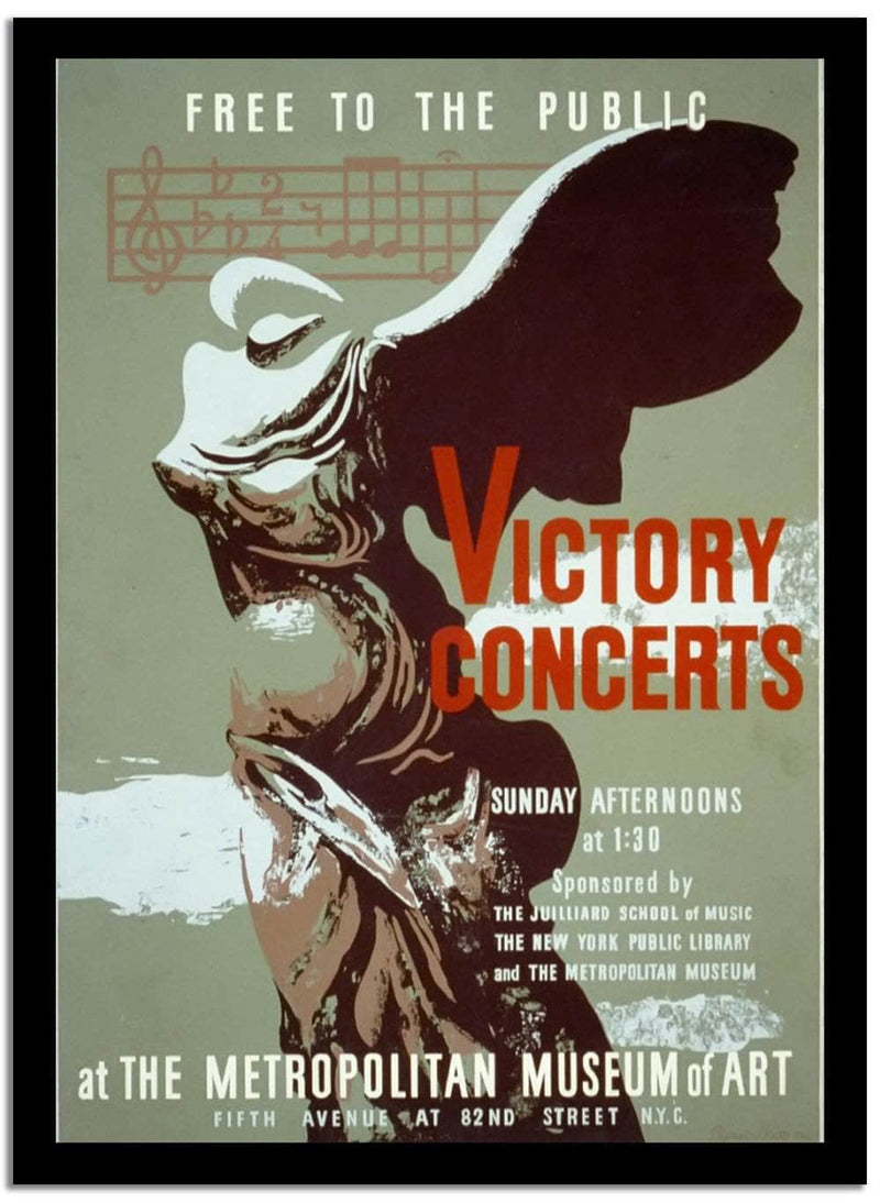 Victorya Concerts  Vintage Poster Fine Art Print
