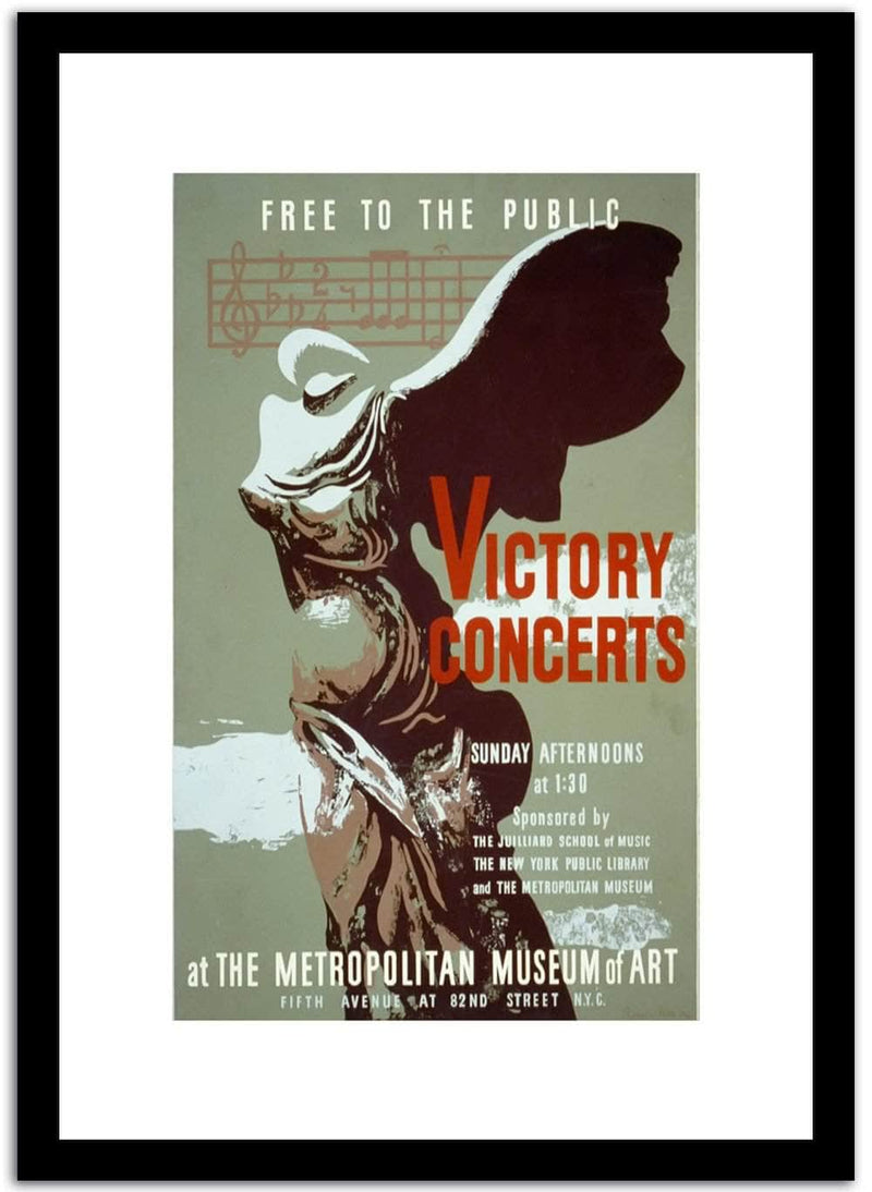 Victorya Concerts  Vintage Poster Fine Art Print