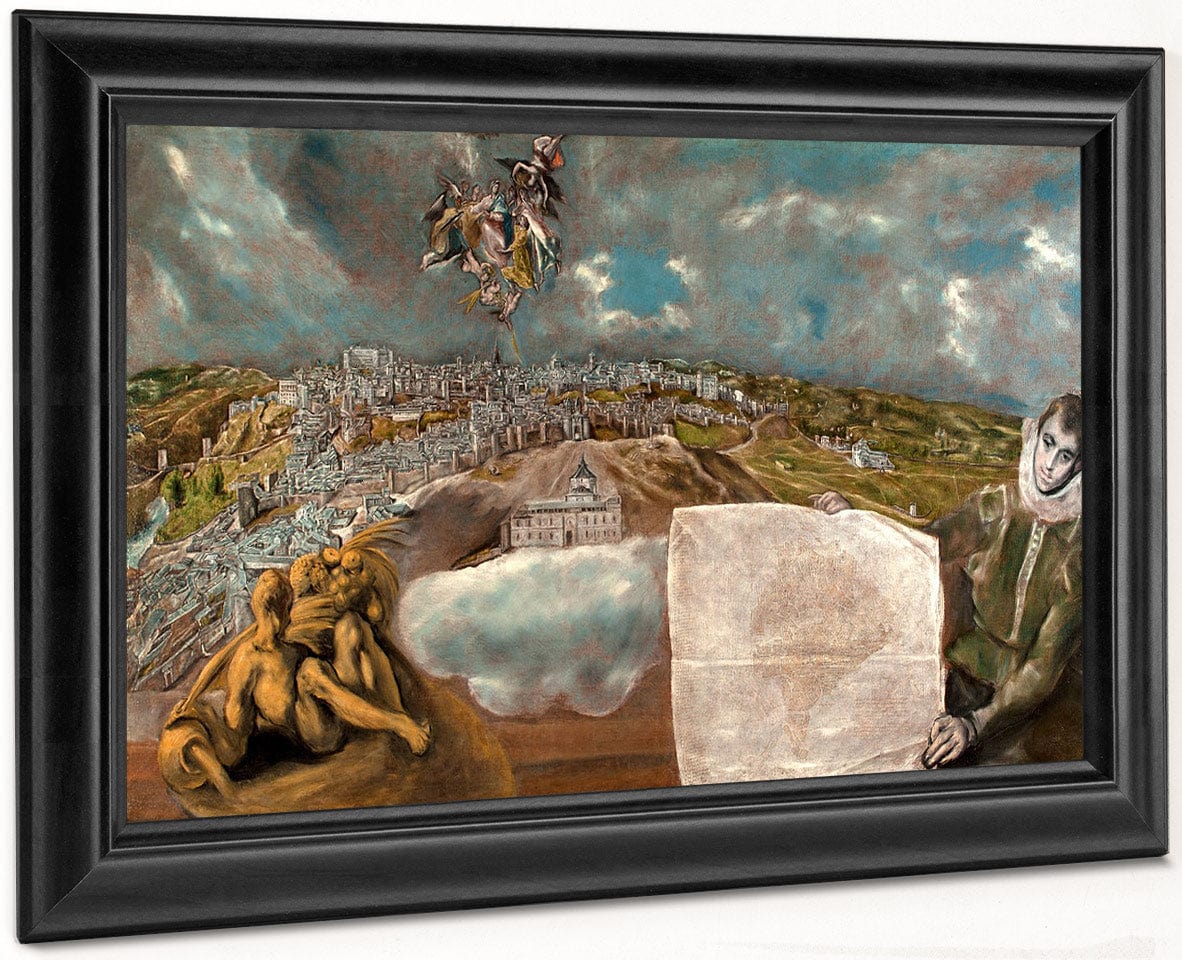 View And Plan Of Toledo 1614 2 By El Greco Fine Art Print