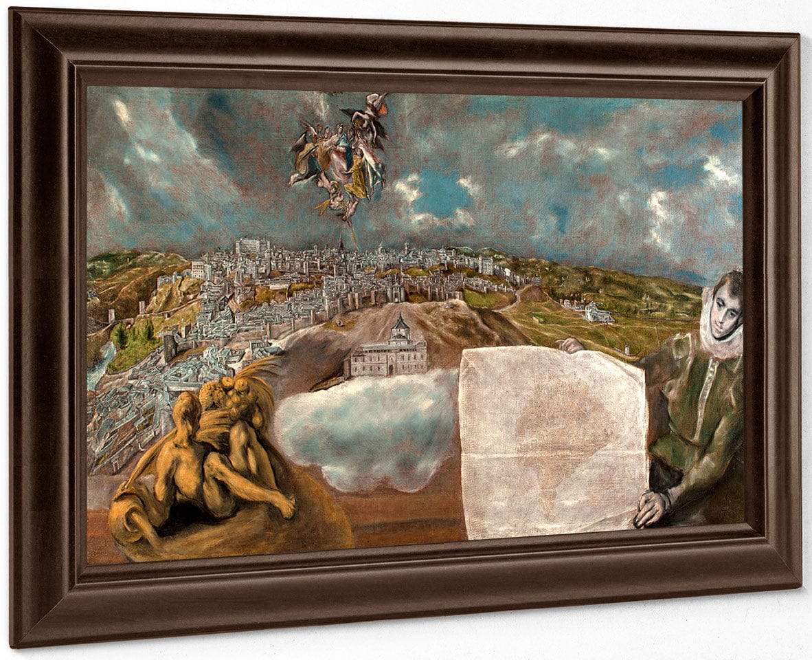 View And Plan Of Toledo 1614 2 By El Greco Fine Art Print