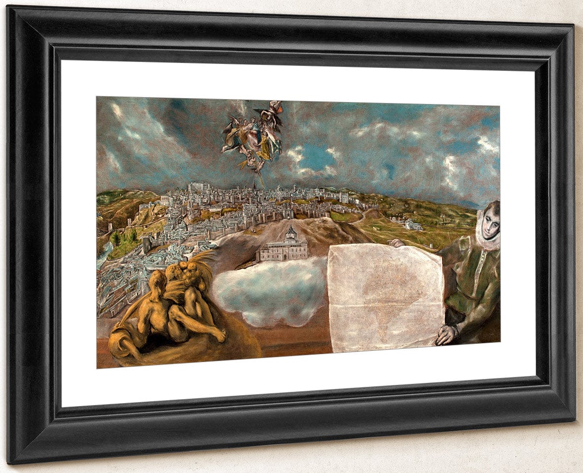 View And Plan Of Toledo 1614 2 By El Greco Fine Art Print