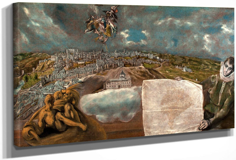 View And Plan Of Toledo 1614 2 By El Greco Fine Art Print