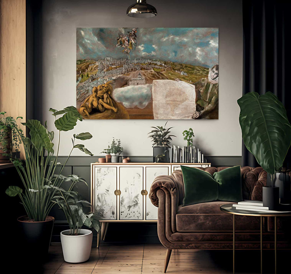 View And Plan Of Toledo 1614 2 By El Greco Fine Art Print