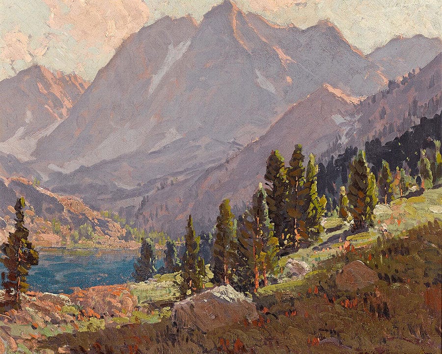 View At Sabrina Lake, Inyo County By Edgar Payne Fine Art Print