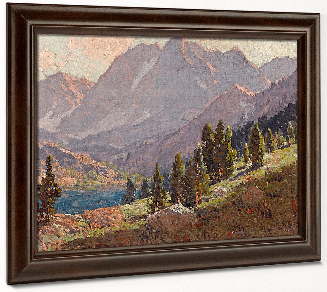 View At Sabrina Lake, Inyo County By Edgar Payne Fine Art Print