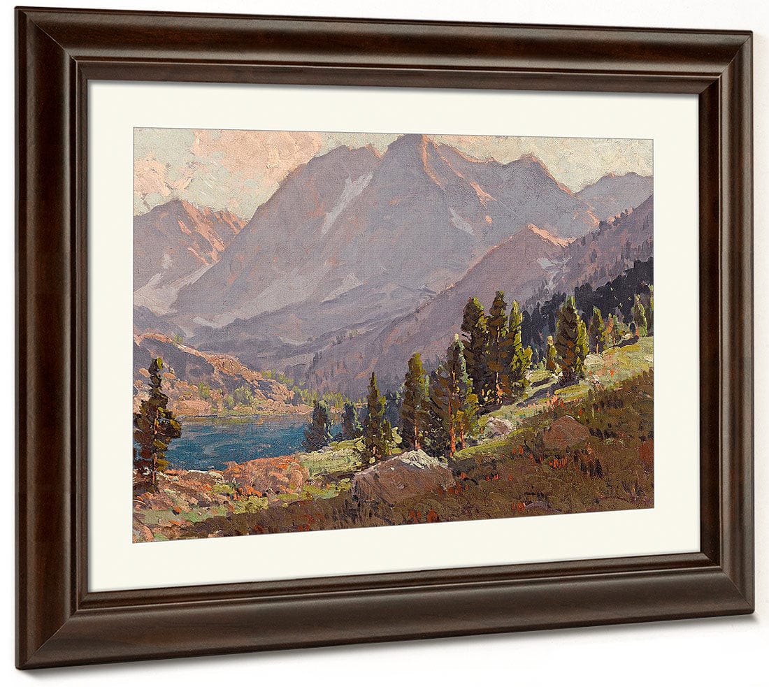 View At Sabrina Lake, Inyo County By Edgar Payne Fine Art Print