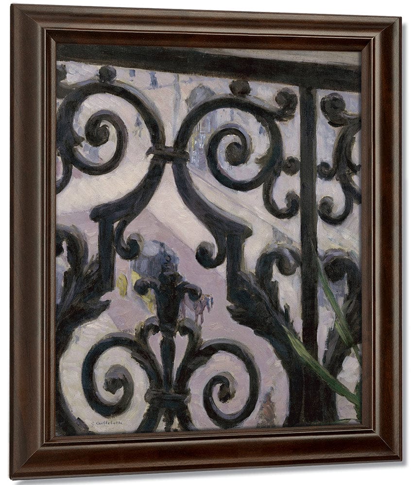 View From A Balcony By Gustave Caillebotte Fine Art Print