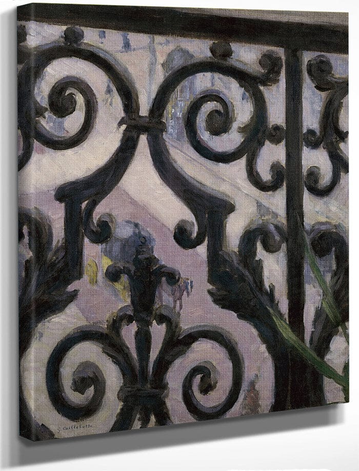 View From A Balcony By Gustave Caillebotte Fine Art Print