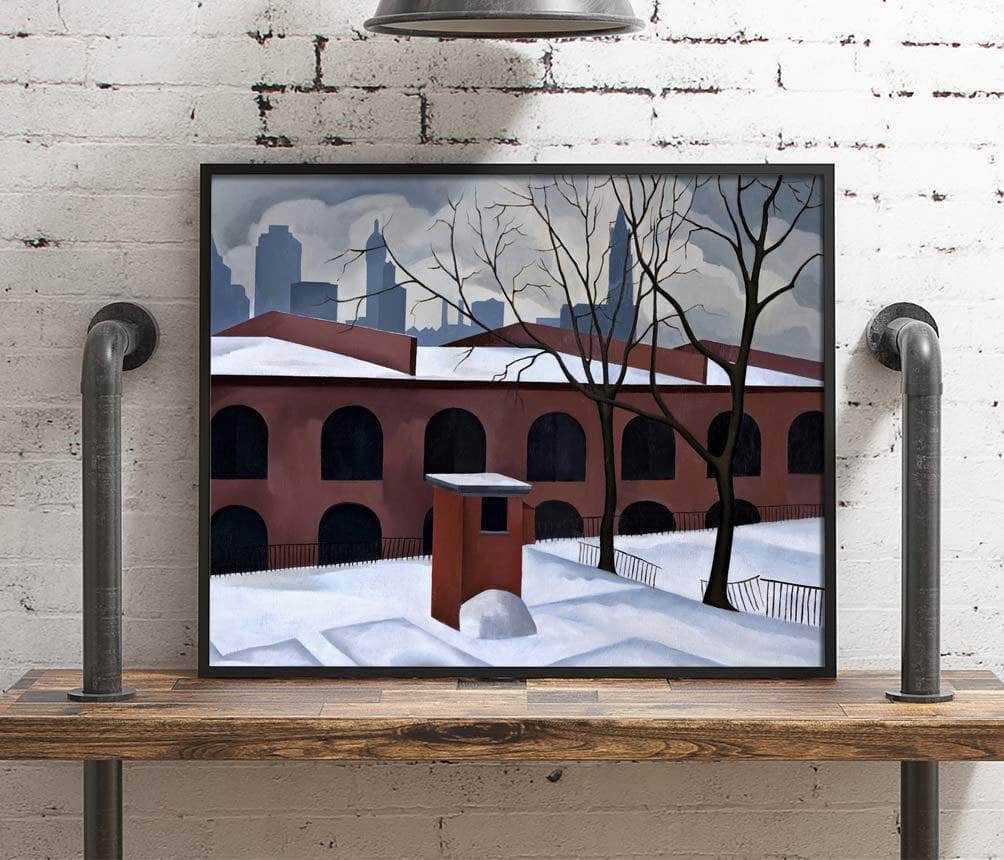 View From Brooklyn Painting George Copeland Canvas Art Fine Art Print
