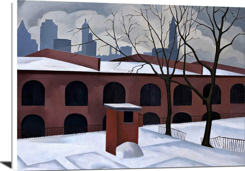 View From Brooklyn Painting George Copeland Canvas Art Fine Art Print