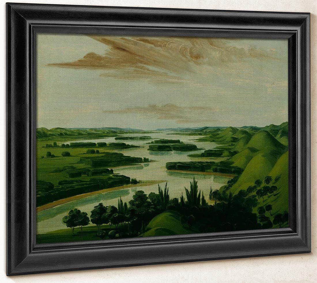 View From Floyd's Grave, 1300 Miles Above St. Louis By George Catlin Fine Art Print