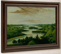 View From Floyd's Grave, 1300 Miles Above St. Louis By George Catlin Fine Art Print