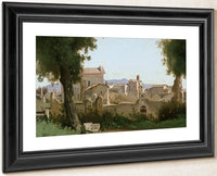 View From The Farnese Gardens, Rome By Jean Baptiste Camille Corot Fine Art Print