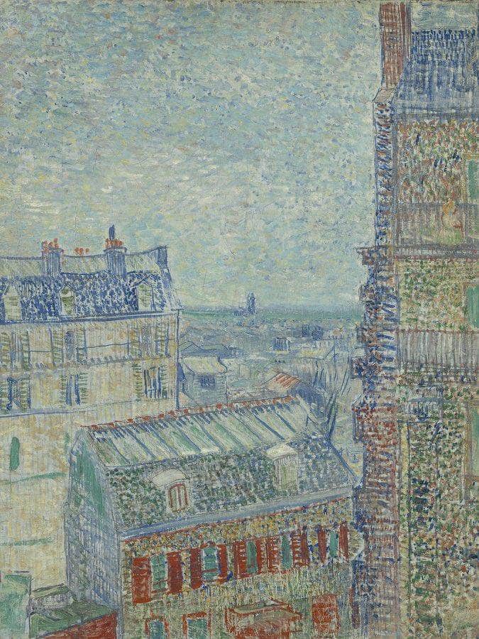 View From Theo's Apartment By Vincent Van Gogh Fine Art Print