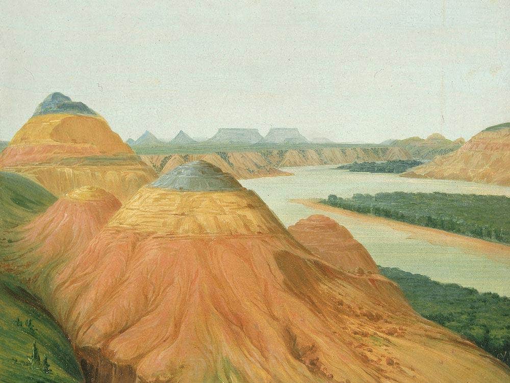 View In The Big Bend Of The Upper Missouri By George Catlin Fine Art Print