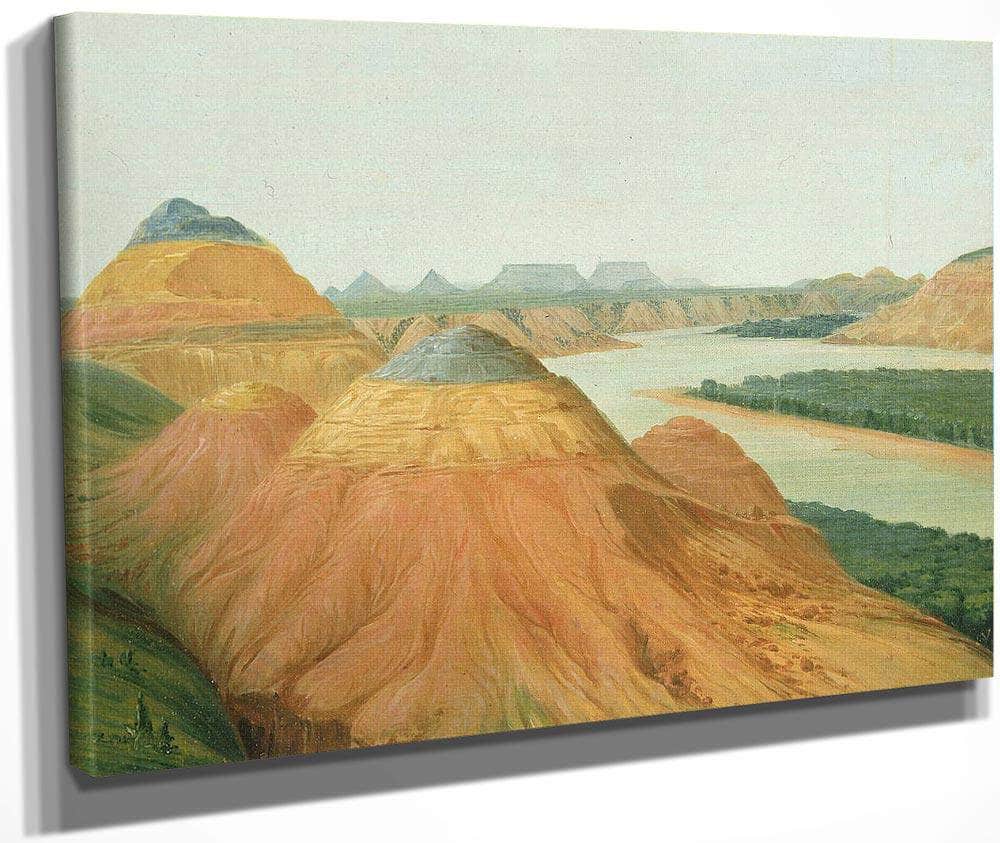 View In The Big Bend Of The Upper Missouri By George Catlin Fine Art Print