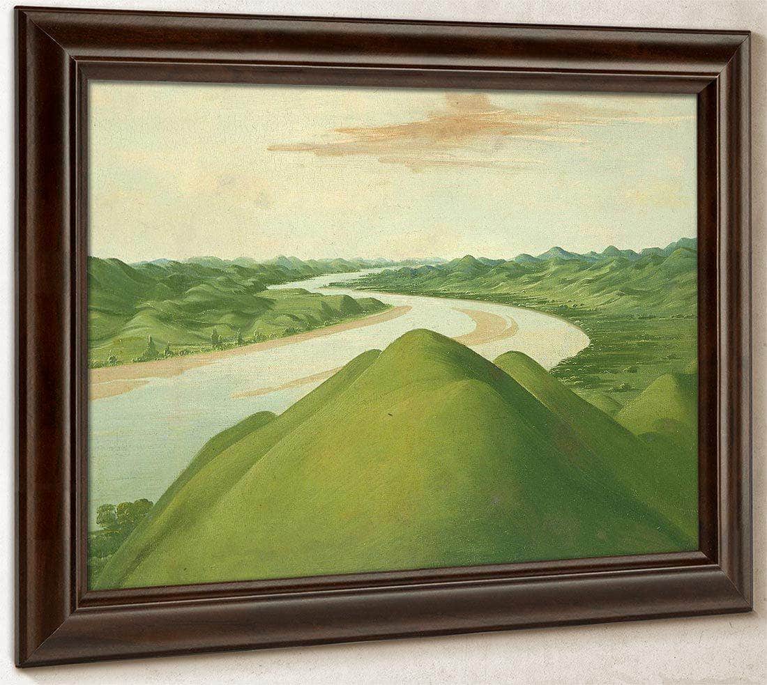 View In The  Cross Timbers, Texas By George Catlin Fine Art Print