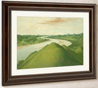 View In The  Cross Timbers, Texas By George Catlin Fine Art Print