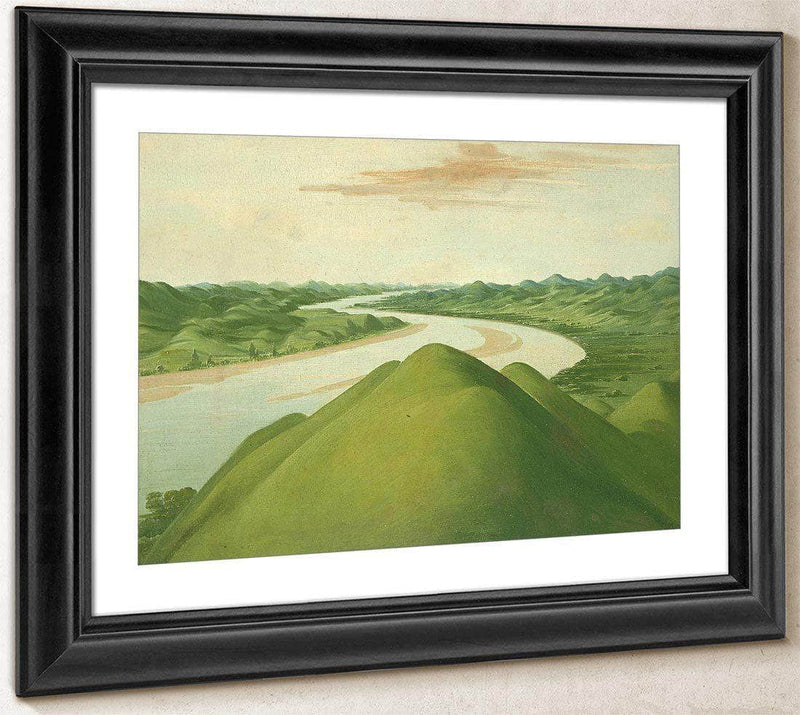 View In The  Cross Timbers, Texas By George Catlin Fine Art Print