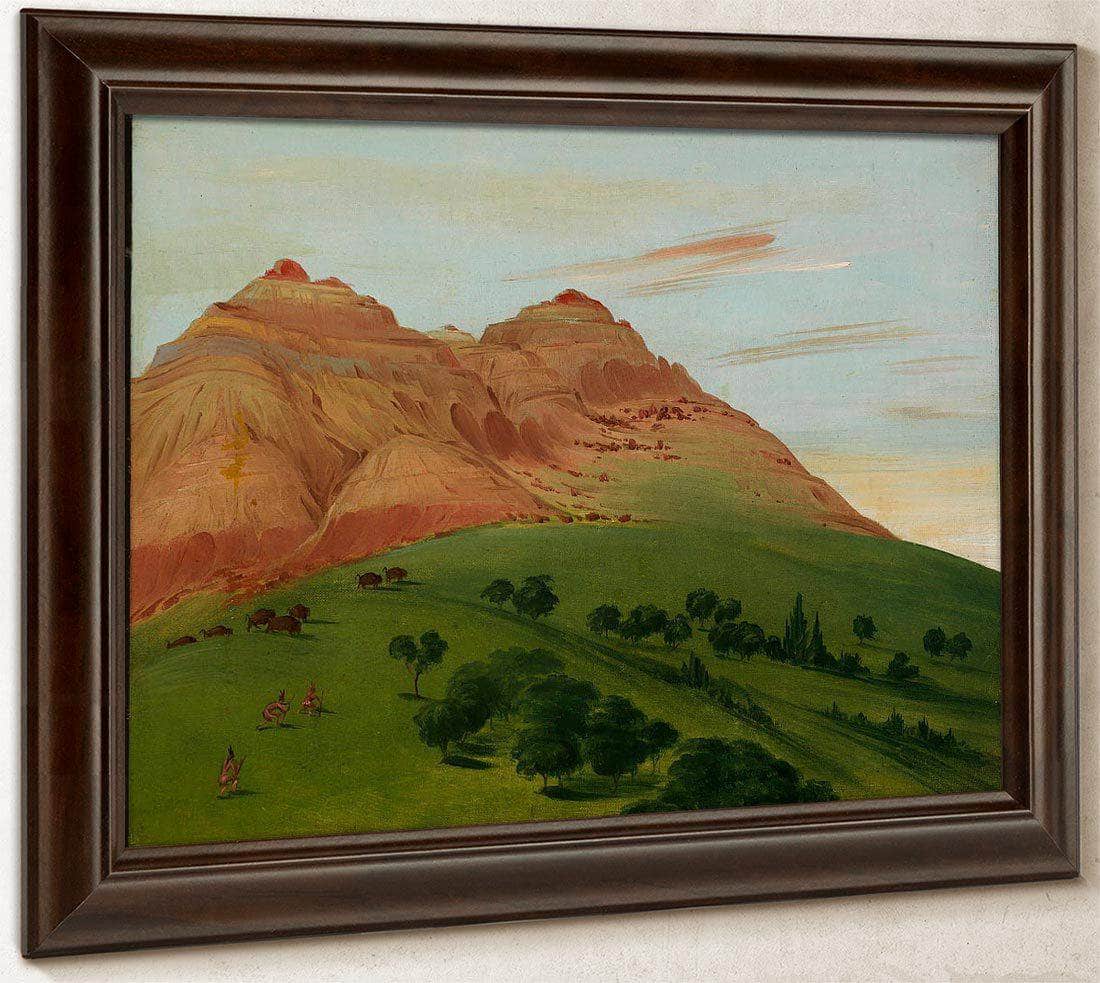 View In The Grand Detour, 1900 Miles Above St. Louis By George Catlin Fine Art Print