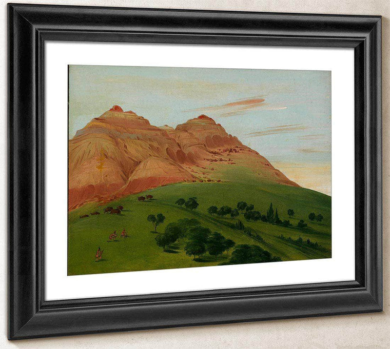 View In The Grand Detour, 1900 Miles Above St. Louis By George Catlin Fine Art Print
