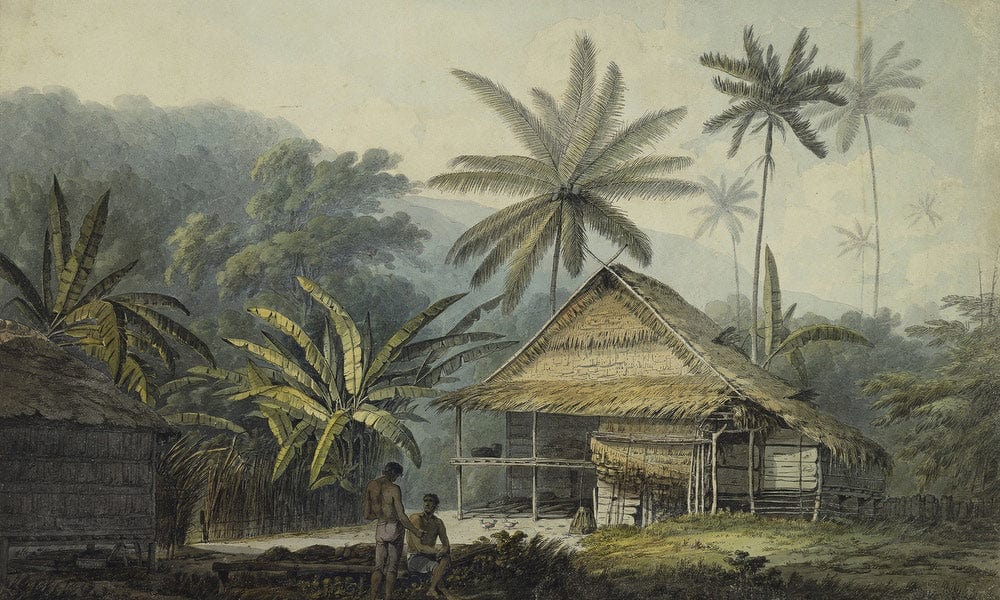 View In The Island Of Crakatoa By John Webber Fine Art Print