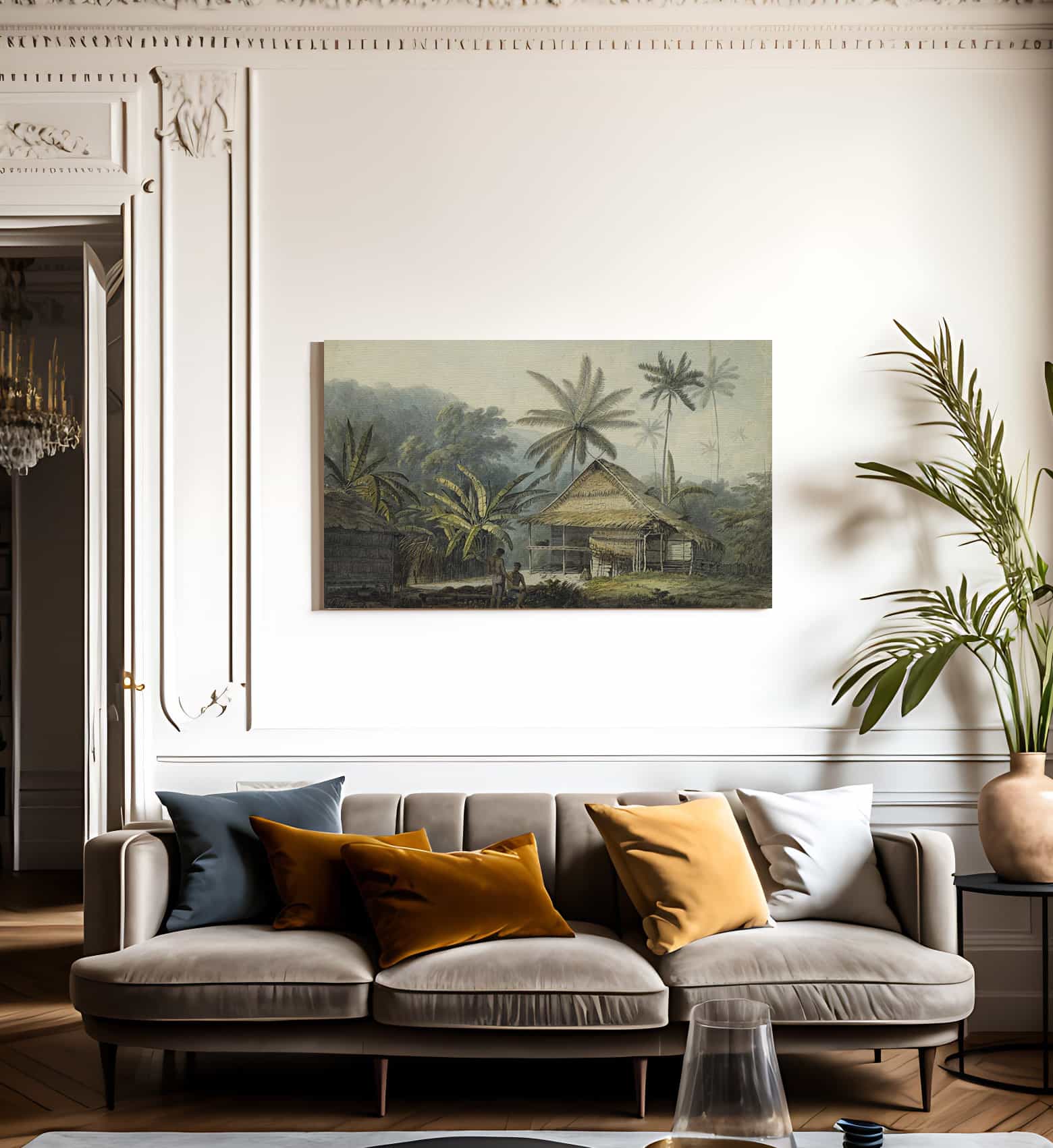 View In The Island Of Crakatoa By John Webber Fine Art Print