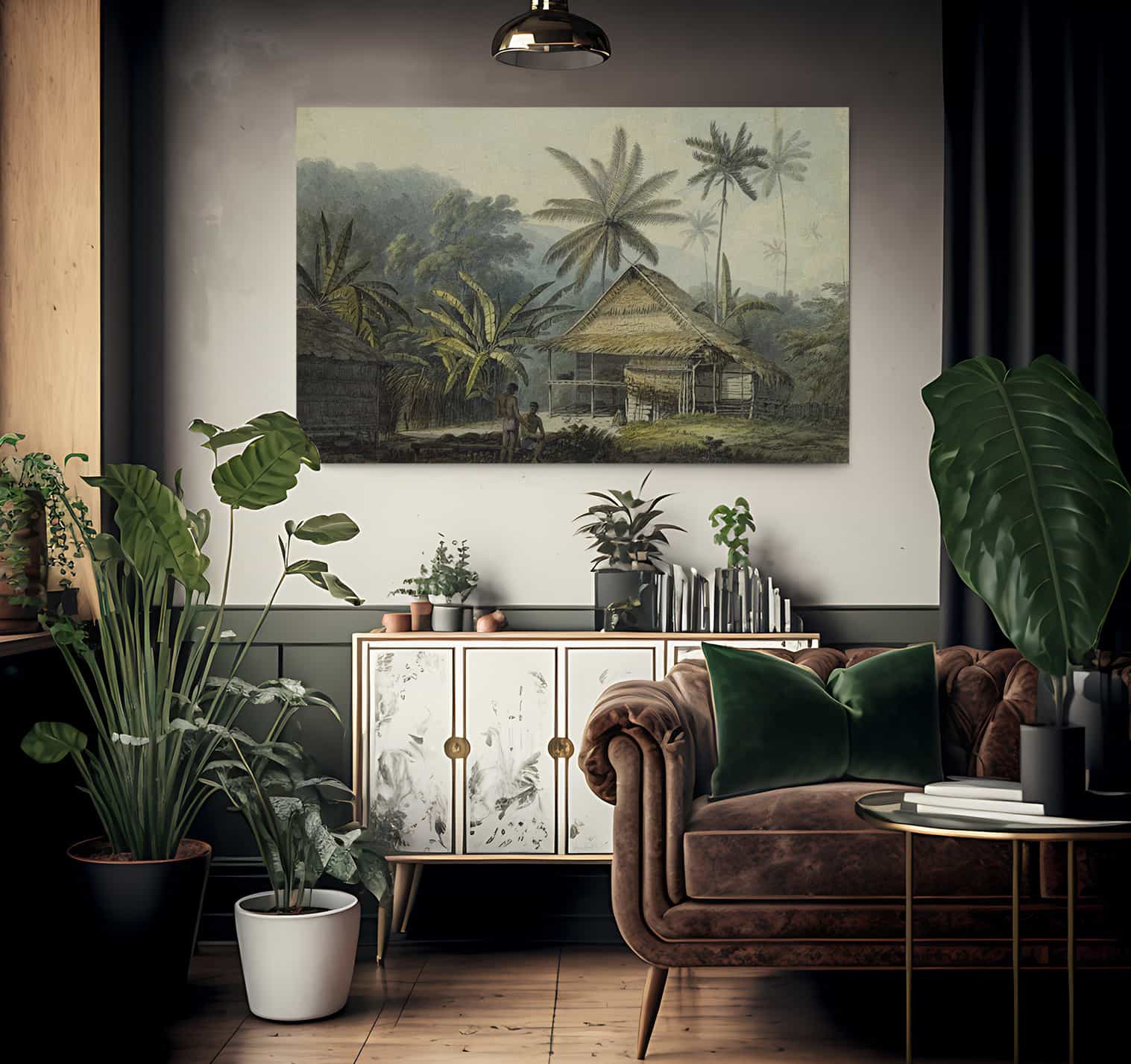 View In The Island Of Crakatoa By John Webber Fine Art Print