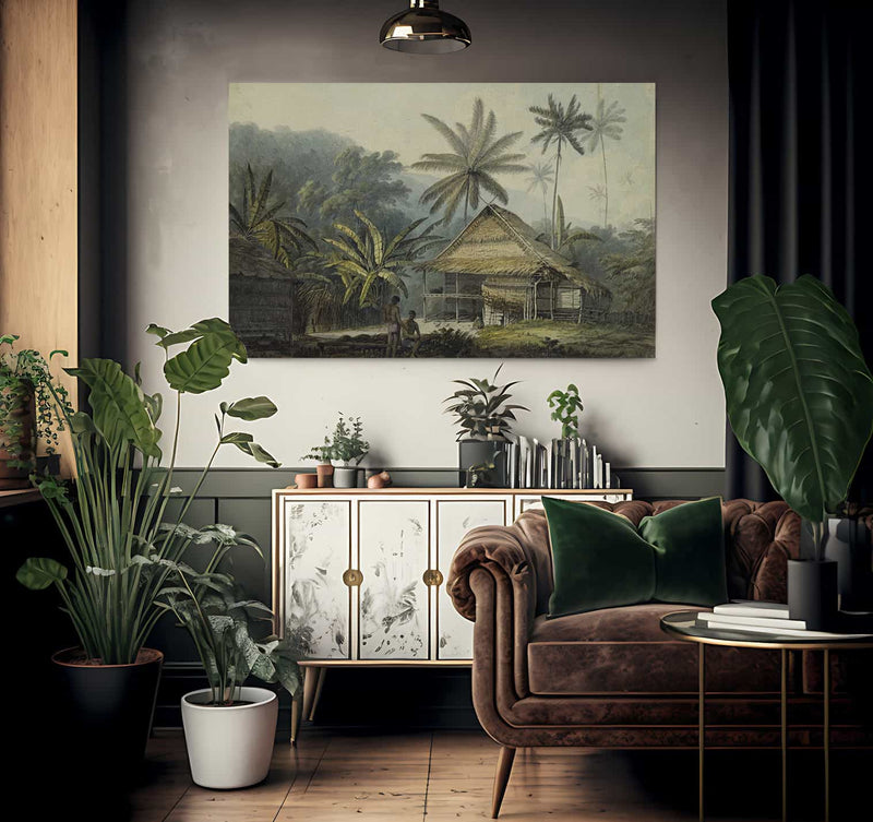 View In The Island Of Crakatoa By John Webber Fine Art Print