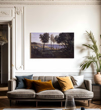 View Near Naples By Jean Baptiste Camille Corot Fine Art Print