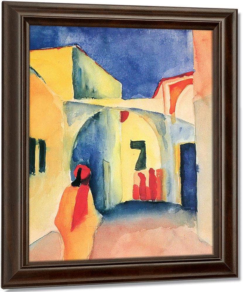 View Of An Alley By August Macke Fine Art Print