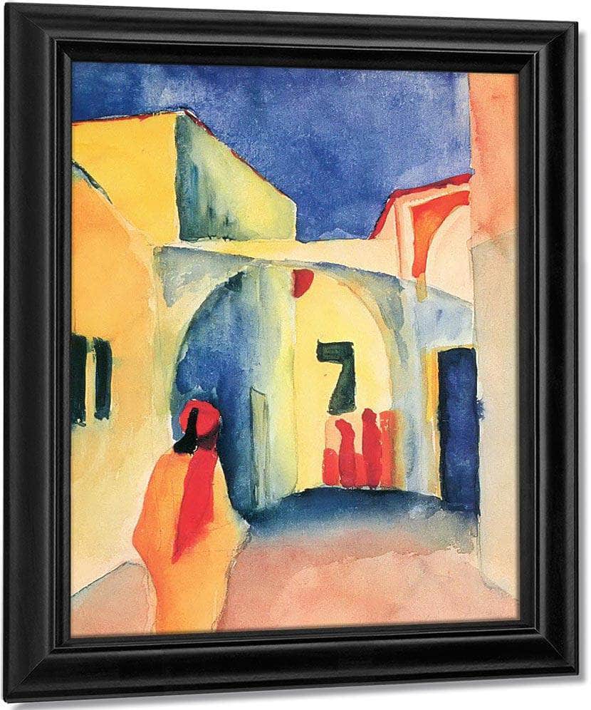View Of An Alley By August Macke Fine Art Print