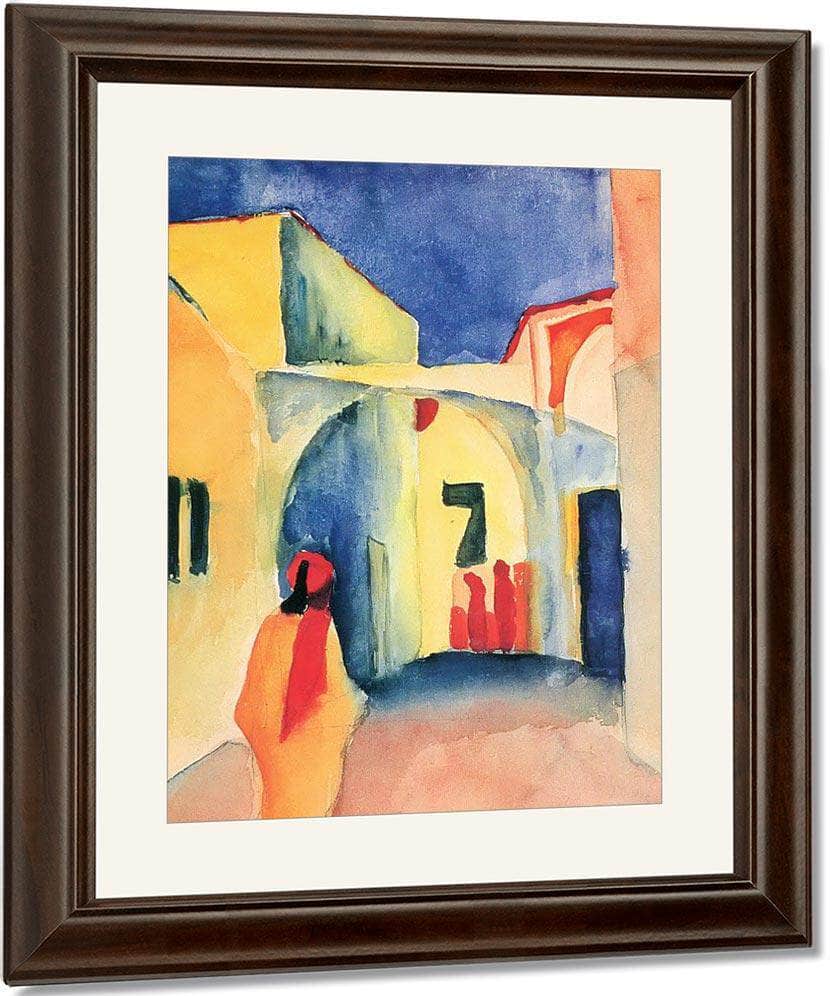 View Of An Alley By August Macke Fine Art Print