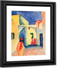 View Of An Alley By August Macke Fine Art Print