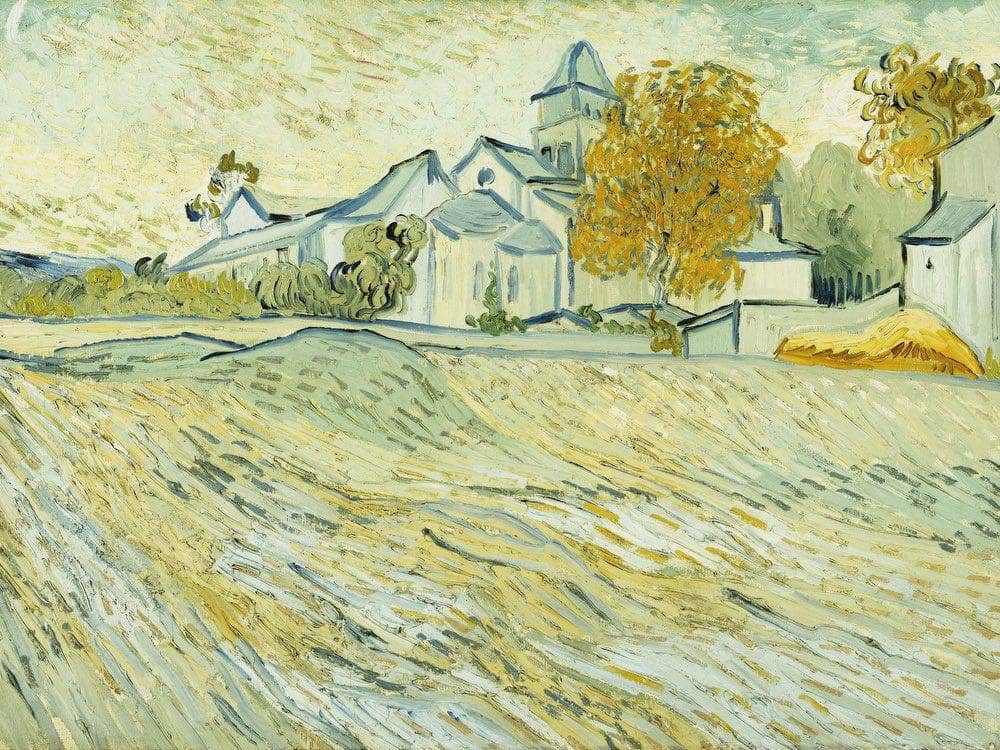 View Of Asylum And Saint Remy Chapel By Vincent Van Gogh Fine Art Print
