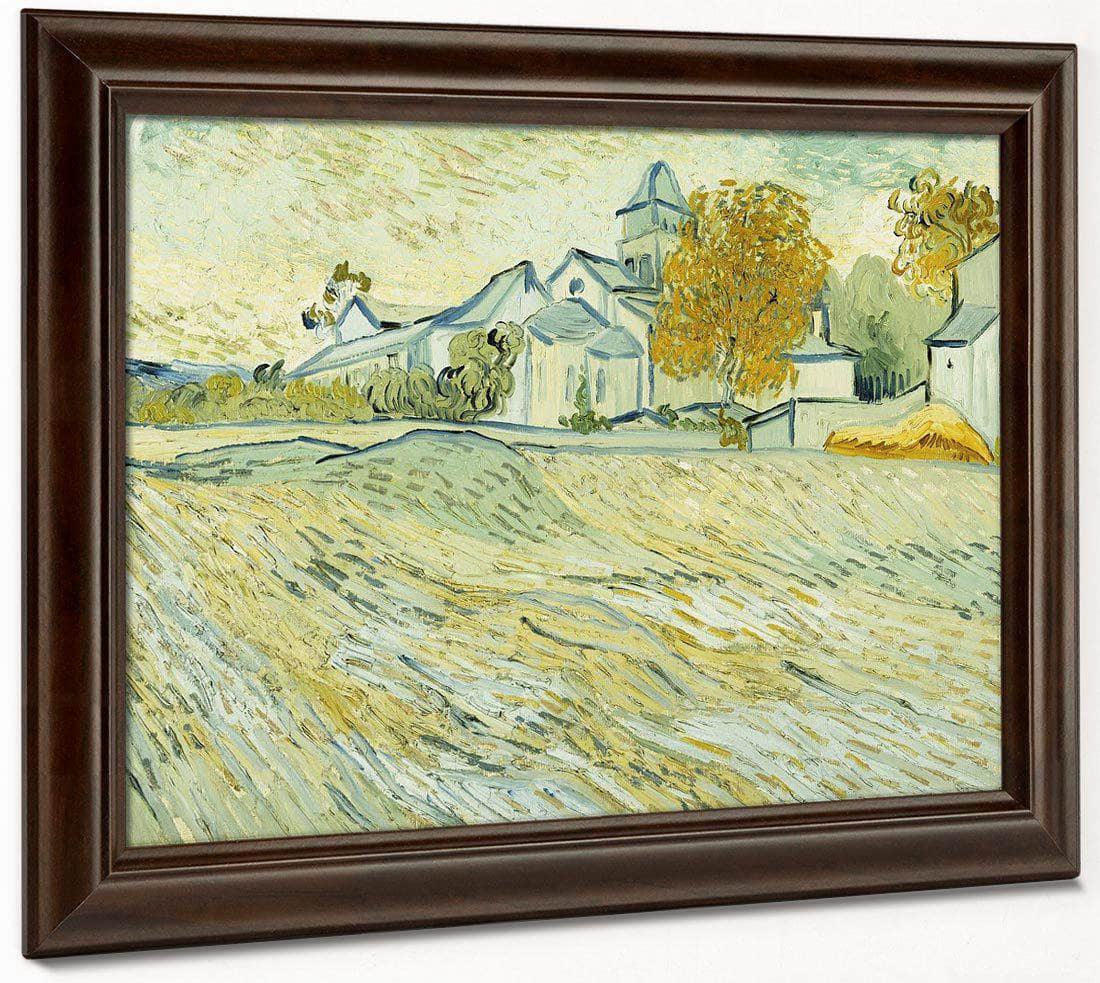 View Of Asylum And Saint Remy Chapel By Vincent Van Gogh Fine Art Print