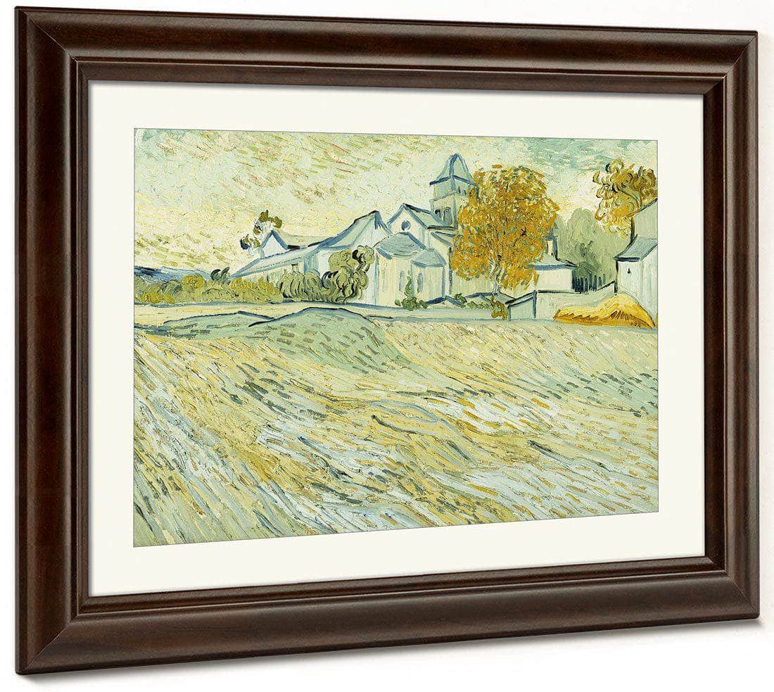 View Of Asylum And Saint Remy Chapel By Vincent Van Gogh Fine Art Print