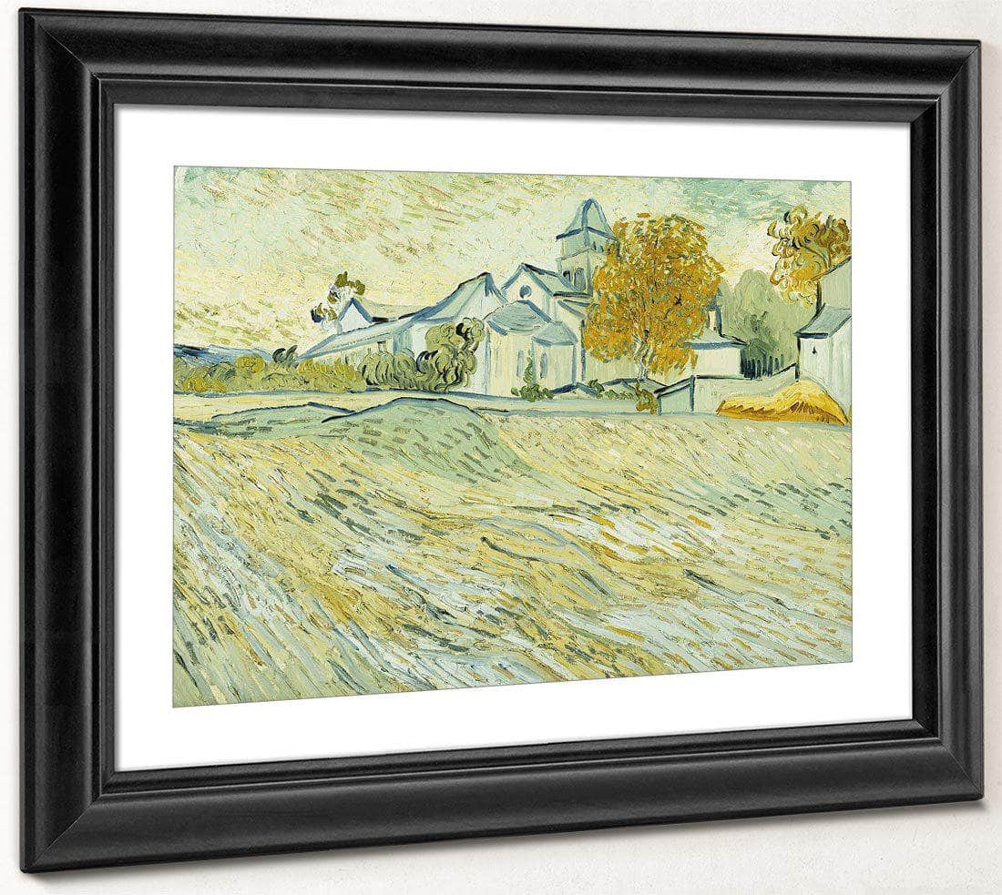 View Of Asylum And Saint Remy Chapel By Vincent Van Gogh Fine Art Print