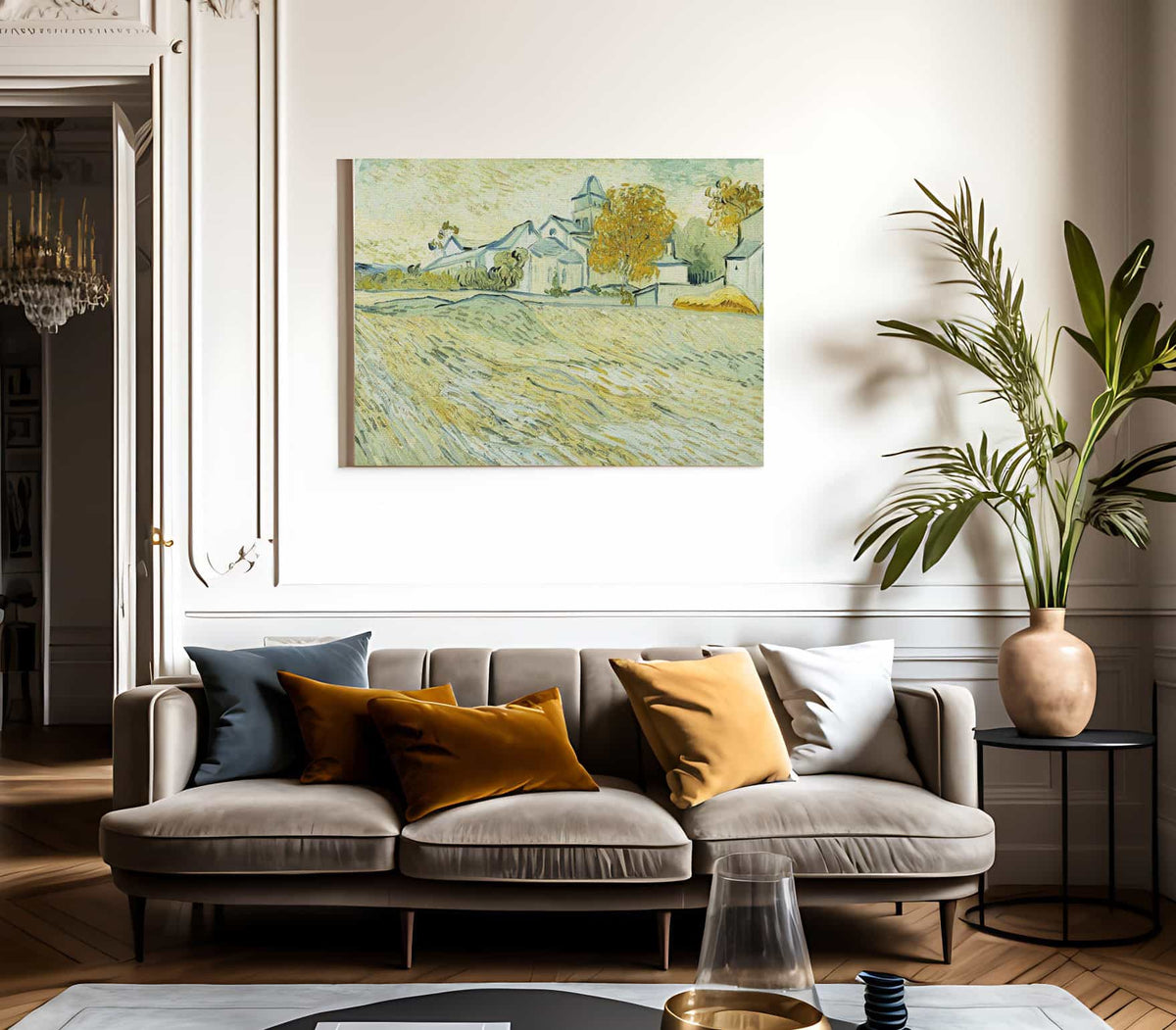 View Of Asylum And Saint Remy Chapel By Vincent Van Gogh Fine Art Print