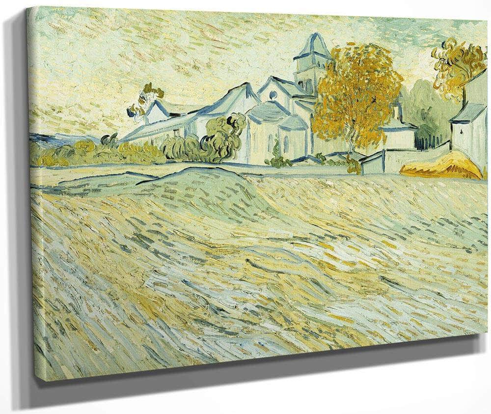 View Of Asylum And Saint Remy Chapel By Vincent Van Gogh Fine Art Print